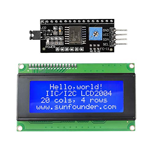 SunFounder IIC I2C TWI Interfaz Serial 2004/20x4 LCD Display Módulo Module Shield para Arduino R3 Mega2560