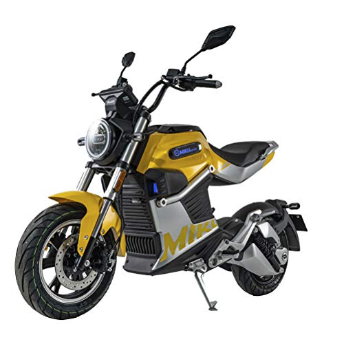 SUNRA Miku Super 125E Matriculable 3000w 40Ah (Máx. 80 km/h, 2 Baterías Extraíbles, Autonomía de 130 km, Encendido Huella, 3 velocidades) – Amarilla