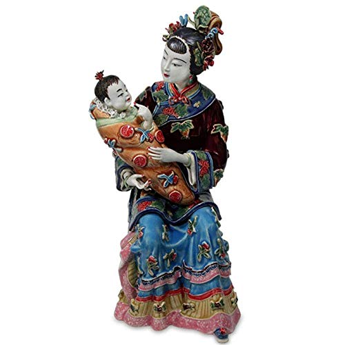 THj Escultura Estatua Decoración Estatuilla Figuras coleccionables Chino Antiguo Jinling Doce Hermosas Figuras de Mujeres Vintage Porcelana Femal
