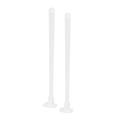 TOPBATHY - Espátula de Silicona con Mango Largo, raspador de Botellas para Remover, raspador de Masa, Utensilios de Cocina para tarros de Mermelada, 2 Unidades, Color Blanco