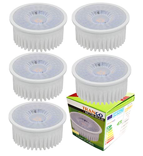 Trango conjunto de 5 Módulo LED de 5 vatios 3 niveles regulable 5TGMOCWSD 6000K luz diurna blanca para reemplazar las lámparas halógenas GU10 y MR16 iluminación empotrada focos de techo & empotrados