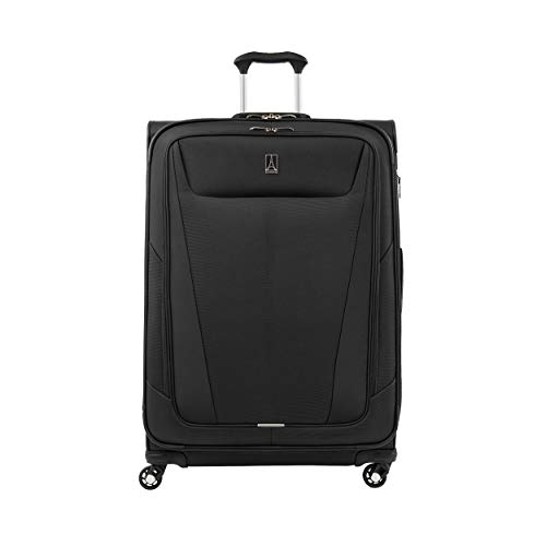 Travelpro Maxlite 5 Maleta de Facturación XL 4 Ruedas 79x53x33 cm Blanda, Ultraligera, Expansible y Resistente 142 litros Equipaje Grande de Viaje Avión Color Negro Garantía 5 Años