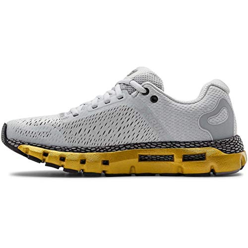 Under Armour HOVR Infinite 2, Zapatillas para Correr de Carretera Mujer, Halo Gris/Metálico Oro Luster/Slate Púrpura (105), 41 EU