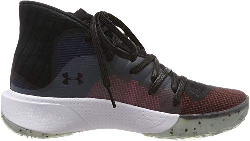 Under Armour Spawn Mid Zapatos de Baloncesto Hombre, Multicolor (Negro 006), 51.5 EU (16 UK)