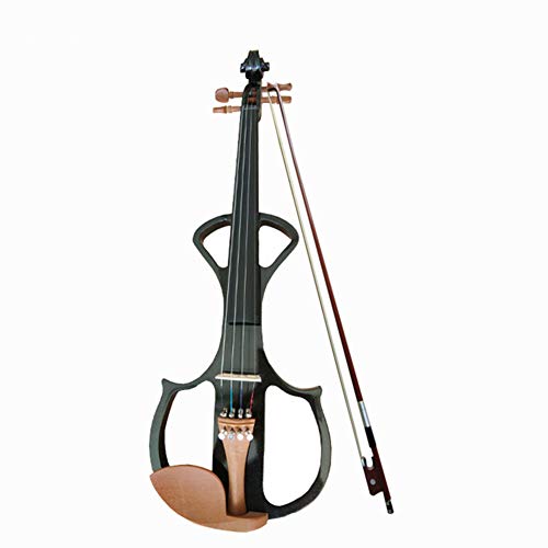 Violín Silencioso Eléctrico De Madera Maciza De Tamaño Completo 4/4 Con Arco De Cubierta De Violín Para Amantes De Los Instrumentos Musicales De Cuerda Principiantes