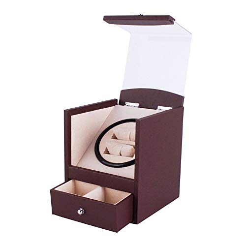 Watch Winder (1 Motor 2 Relojes) Black-Bronw