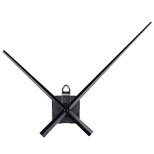 WILLBOND Movimiento de Reloj de Alto Par con 20 mm/ 0,8 Pulgada de Eje Agujas Largas 243/9,6 Pulgadas para DIY Reloj de Pared