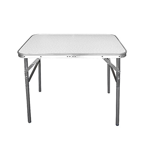 Wohaga® Mesa de Camping plegable aluminio 75 x 55 x 60 cm transportable – Mesa plegable Mesa de jardín Mesa auxiliar Mesa plegable Mesa de pícnic Mesa plegable de aluminio y regulable