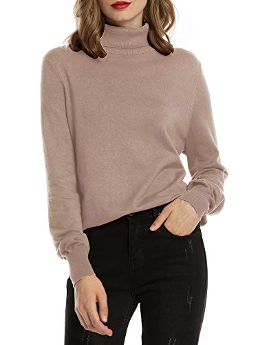 Woolen Bloom Sueter Mujer 2019 Jersey Elegante Jerseys Punto Gris Suelta y Cómoda Sudadera