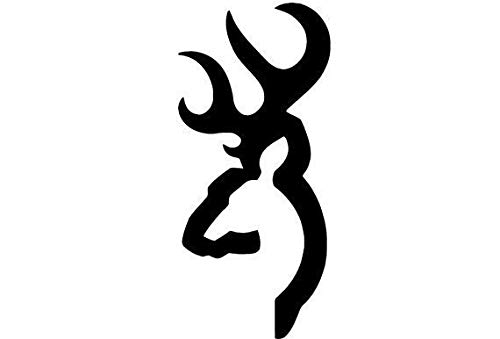 Yilooom Browning Deer Vinyl Decal Sticker Truck Hunting Country iPad Gun Rifle Ammo Funny Sticker For Car Truck Bike Window Sticker Vinyl Decal Vehicle Accessories - 12 Inches - 2 Pack