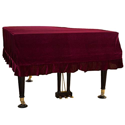 YWAWJ Alto Grado de Terciopelo de Oro Piano Cubierta Que aisla Polvo Piano Cubierta Mancha arañazos Suave Protección del Clima de Piano de Cola Cubierta de Gran tamaño del Multicolor