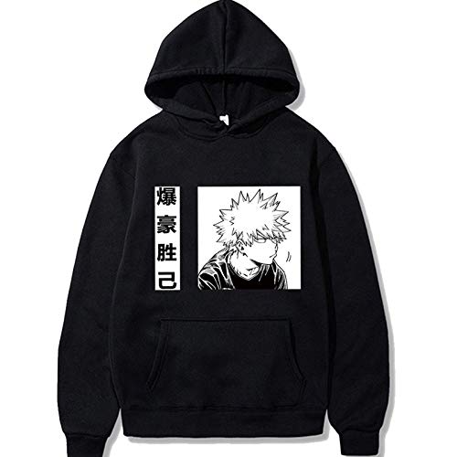 YZJYB 3D Impresion My Hero Academia Sudadera con Capucha, Anime Bakugou Katsuki Hoodie Suéter Unisex Sweatshirts De Talla Grande,X~Large