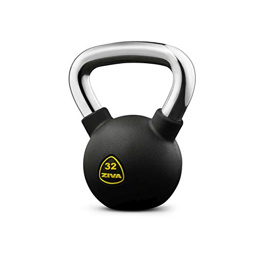 ZIVA Performance Pesa Rusa, Kettlebell, Adultos Unisex, Negro, 32 Kg