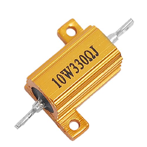 10 W Potencia 5% 330 Ohm aluminio alambre herida Resistencia Oro Tono