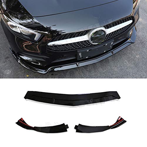 3 Piezas ABS Coche Delantero Inferior Parachoques Labio difusor Spoiler Kit de Cuerpo para Mercedes-Benz A Clase W177 Deporte A45 AMG 2019 2020