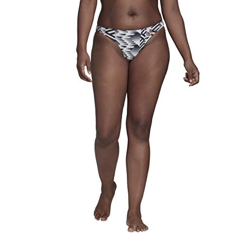 adidas Women's Hipster Bikini Bottom White/Black/Tech Indigo X-Large