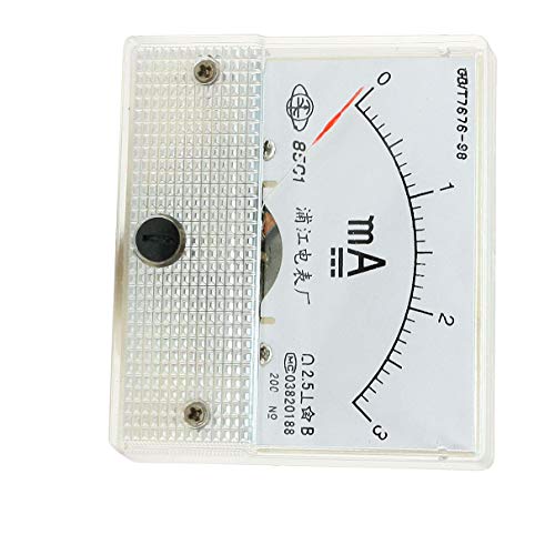 Aexit Clase 2.5 Medidor de panel analógico de corriente DC 3mA Amperímetro 85C1 (325e95db8cd53a36318f154b52409306)