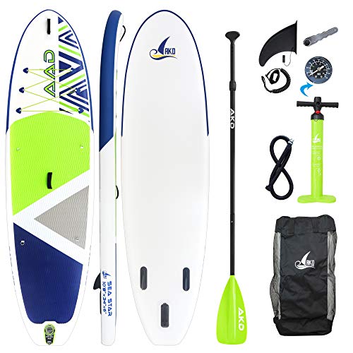 AKD Seastar 10'8"Tablas Paddle 325 X86 X15cm Paddle Surf 165KG / 346L, Bomba con ManÓMetro, Pala Deportiva De Aluminio Ajustable, Mochila Y Correa, Sede De La Empresa En BerlÍN