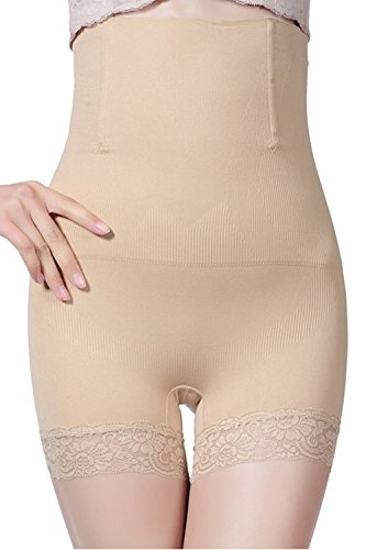 AMAGGIGO Shapewear - Braga Faja Reductora y Moldeadora Invisible para Mujer (XL/XXL 2=XL (Fits Waist 33-37 Inch), Beige-B)