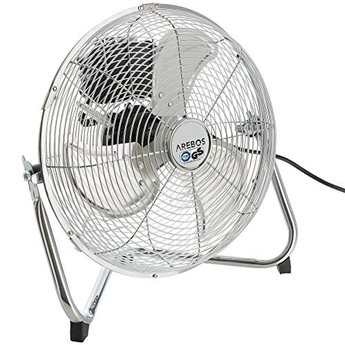 Arebos - Ventilador de suelo (55 W, 12", 3 velocidades)