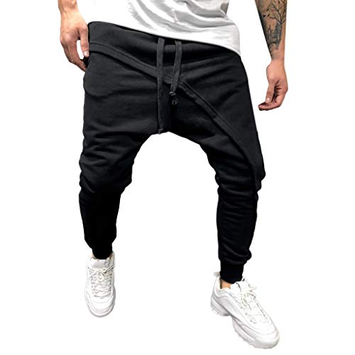 Basic Sweatpants, Pantalones de Deporte para Hombre, SUNNSEAN Jogger Pantalón de Chándal Sueltos Casuales Elastico Suave para Deportes Gimnasio Pantalones Pants