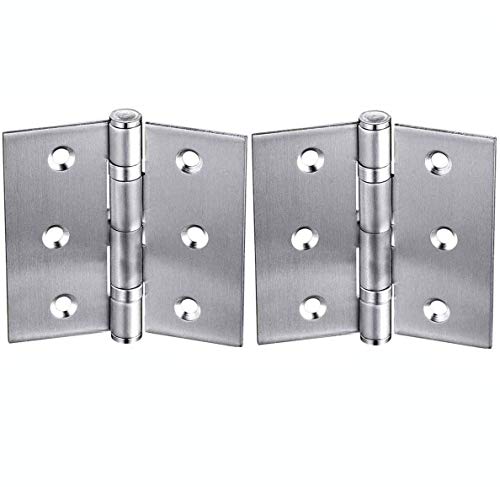 Bisagra plegable a tope bisagras para puertas de armario del hogar, 6,35 cm (2 paquetes)