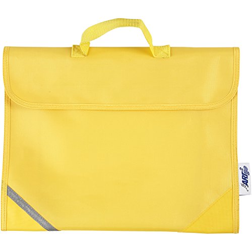 Bolsa escolar, medidas 36x29 cm, profundidad 9 cm, amarillo, 1ud