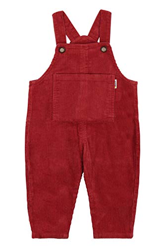 Camilife Bebé Pana Pantalones de Peto Overol Pantalón de Peto Pantalones con Tirante para Bebé Infante Niños Niñas 1-4 años de Edad Vintage Retro - Rojo Retro Talla 100