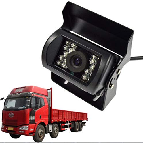 Camión Delantero Visión Cámara para Camión Recoger Autobús Vehículo Camioneta Camper Coche - CCD HD No-Espejo Imagen w/o Estacionamiento Asistencia alineada - Impermeable, Nocturna Visión DC12V - 24V 32FT Video Cable