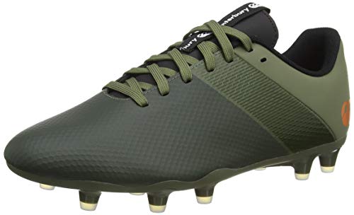 Canterbury Phoenix 3.0 Firm Ground, Zapatillas para Rugby Hombre, Liquen Prof Verde/Negro/Puffin39 Colores Bill, 41 EU