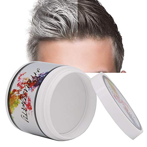 Cera Cabello Para Pelo Unisexo Cera para el cabello Lavable Tinte Temporal Capilares Apta para fiesta Halloween Navidad-Blanco