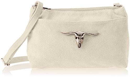 Chicca Borse 8650, Bandolera para Mujer, beige, 29x17x8 cm (W x H x L)