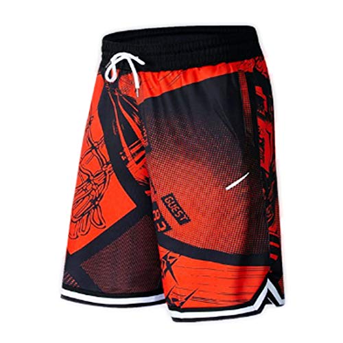 COLPO Pantalones Cortos de Baloncesto para Hombre Pantalones Cortos Sueltos de Gran tamaño Pantalones Cortos Deportivos de Fitness