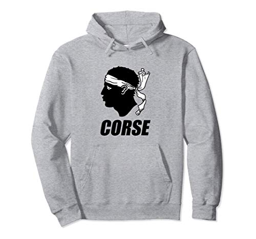 Corse French Souvenir Corsican Flag Symbol Moor's Head Maure Sudadera con Capucha