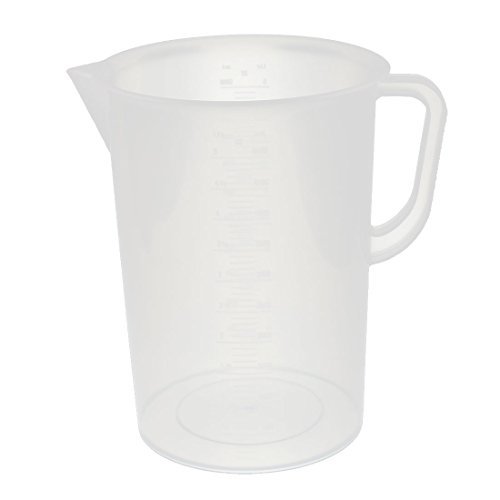 DealMux Cozinha Labotary 5000ml Plastic Measuring Cup Jug Bica Container