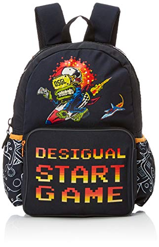 Desigual - Moch_sailing, Mochilas Niños, Negro, 13x39.5x31 cm (B x H T)