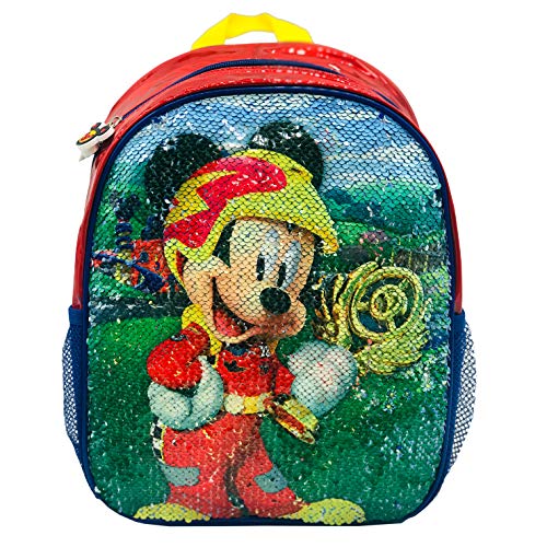 Disney Mochila con Lentejuelas Reversibles, Unisex niños, Multicolor, 24x30x9