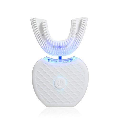 Easy-topbuy Cepillo De Dientes Eléctrico 360 ​​° Ultrasónico Automático Cepillo De Dientes Cepillo De Limpieza De Dientes De Silicona A Prueba De Agua De Carga Inductiva