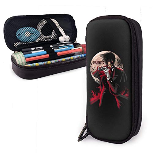 Estuche Escolar Grande para Lápices caja de Lápices, Bolsa de Cosméticos, Bolsa de Almacenamiento Papelería de Oficina Anime Hellsing Ultimate Alucard