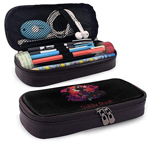 Estuche Escolar Grande para Lápices caja de Lápices, Bolsa de Cosméticos, Bolsa de Almacenamiento Papelería de Oficina Na-ru-to Ultimate Ninja Itachi Uchiha