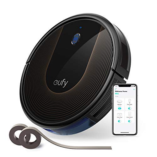 eufy (BoostIQ RoboVac 30C, Robot Aspirador, Conexión Wi-Fi, Ultrafino, Potencia de succión 1500Pa, Cinta de sujeción incluida, Silencioso, Limpia Todo Tipo de pavimentos y alfombras de Grosor Medio