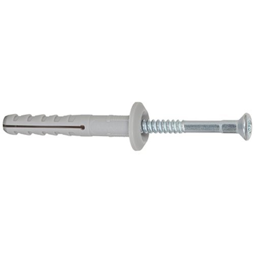 Fischer 48795 - N-p tornillo 0 6 x 40/7 mm arreglo de uñas martillo con el enchufe - zinc (100 piezas)