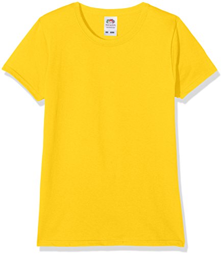 Fruit of the Loom Valueweight Camiseta, Amarillo (Sunflower 34), 5-6 años (tamaño Fabricante : 26)1 unidad para Niñas