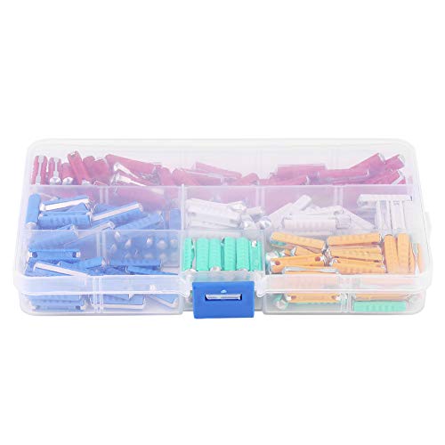 Fuse Fuse Kit-200Pcs Kit de surtido de fusibles de coche en forma de torpedo multicolor para coches europeos de estilo antiguo