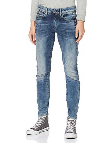 G-STAR RAW ARC 3D Mid Skinny Wmn Vaqueros, Azul (Medium Aged 8968-071), W24/L36 (Talla del Fabricante: 24W / 36L) para Mujer