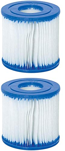 GAODA Elemento de filtro de piscina para Bestway tipo VII e Intex D, cartuchos fáciles de usar, filtro inflable de piscina, filtro eficiente para limpieza de alberca de tubos. (2 unidades)