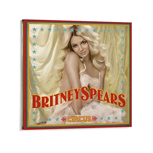 GHKLO Britney Spears's Álbum Cover – Póster de circo y arte de pared, impresión moderna para decoración de dormitorio familiar, 70 x 70 cm