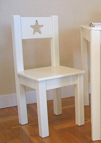 Greca Silla Infantil lacada Blanca. Modelo Sena. Medidas (Ancho/Fondo/Alto): 31 * 31 * 60 cms.