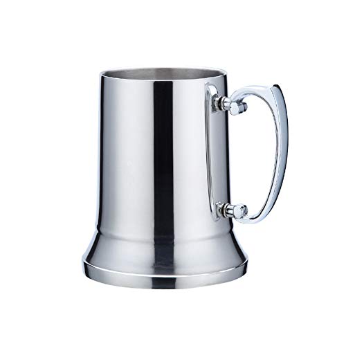 guojiwu 1pc Acero Inoxidable Jarra De Cerveza De Café Taza De Té Cóctel Día De Regalo De Pared Doble Taza De Cerveza De 450 Ml con Aislamiento Padre