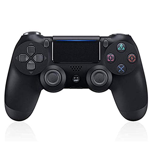 HAUYZ Controlador inalámbrico para Playstation 4, Carga de Alta eficiencia y Control preciso Black